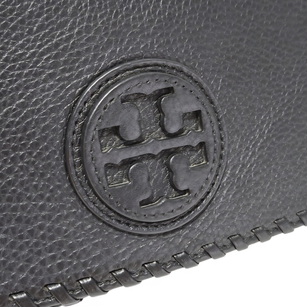 EUC Tory Burch Black Leather Marion Crossbody Bag And Dustbag - Picture 8 of 10